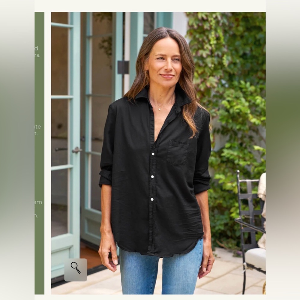 Frank & Eileen Black Button-Up Shirt